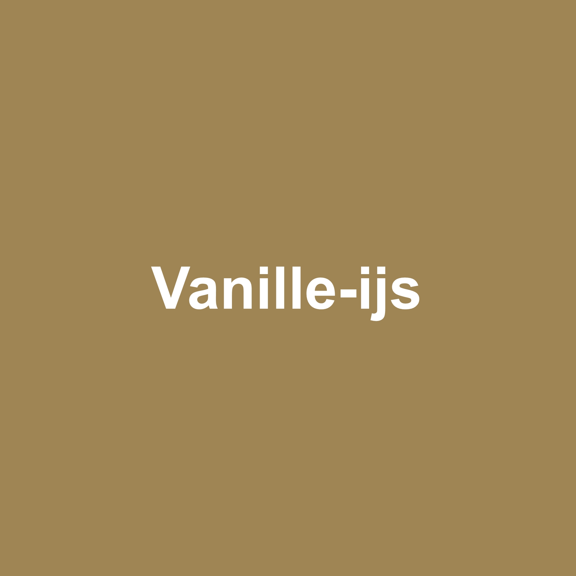 Vanille-ijs
